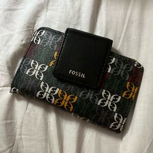 Fossil Women's Trifold Wallet Credit Card Holder Multicolor NEW NEVER USED